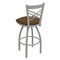 Holland Bar Stool Co 30" Swivel Bar Stool, Nickel Finish, Rein Thatch Seat 82030AN026 - alternate 2
